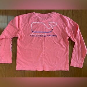 Girls Vineyard Vines long sleeve whale logo tee medium 10/12